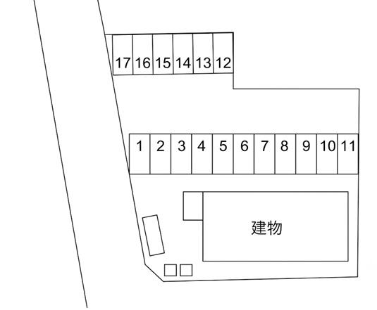 ソイル月極駐車場の駐車配置図