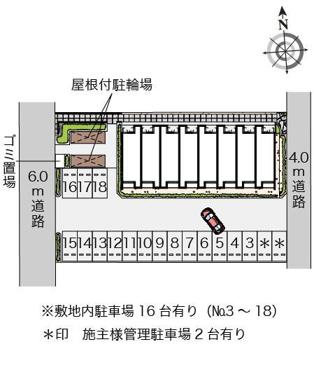 クレイノボヌール(56500)の駐車配置図