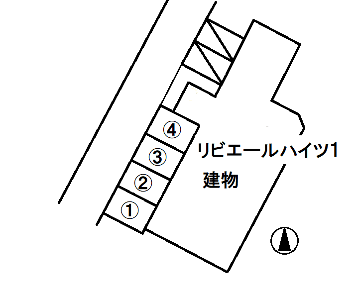 リビエールハイツパーキングの駐車配置図