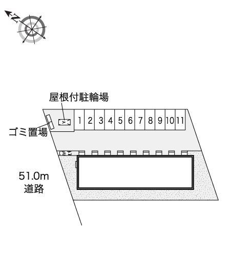 立岩(45844)の駐車配置図