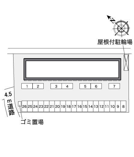 ドエル坂口町(37653)の駐車配置図