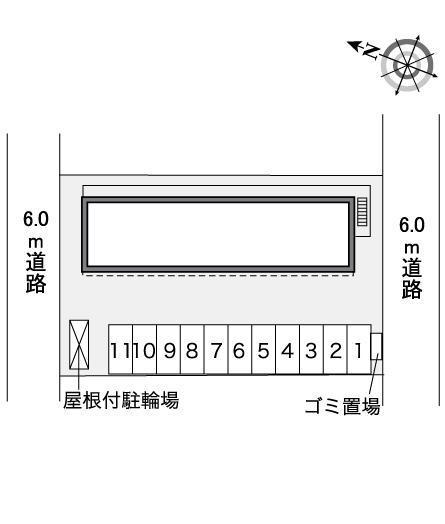 サンシャイン狭山台(35422)の駐車配置図