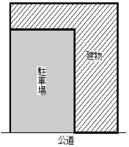 T様駐車場の駐車配置図