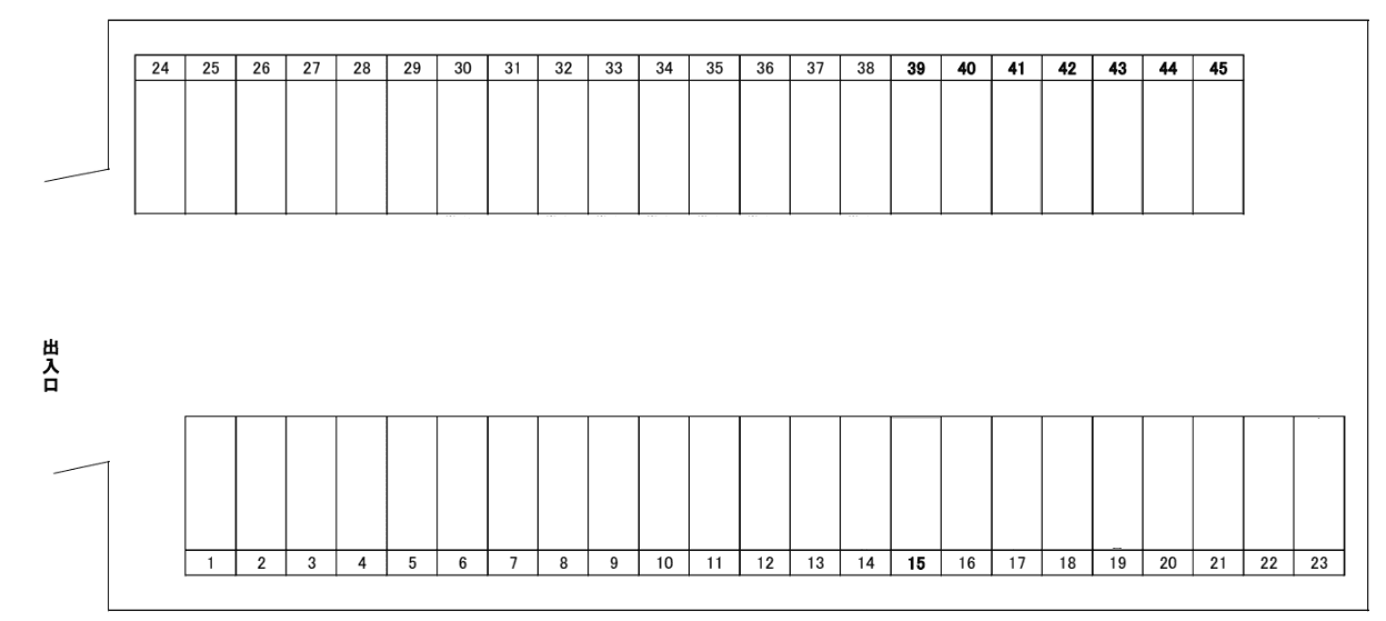 いくた駐車場の駐車配置図