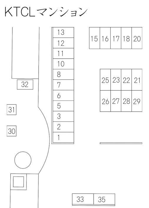 KTCLマンションの駐車配置図