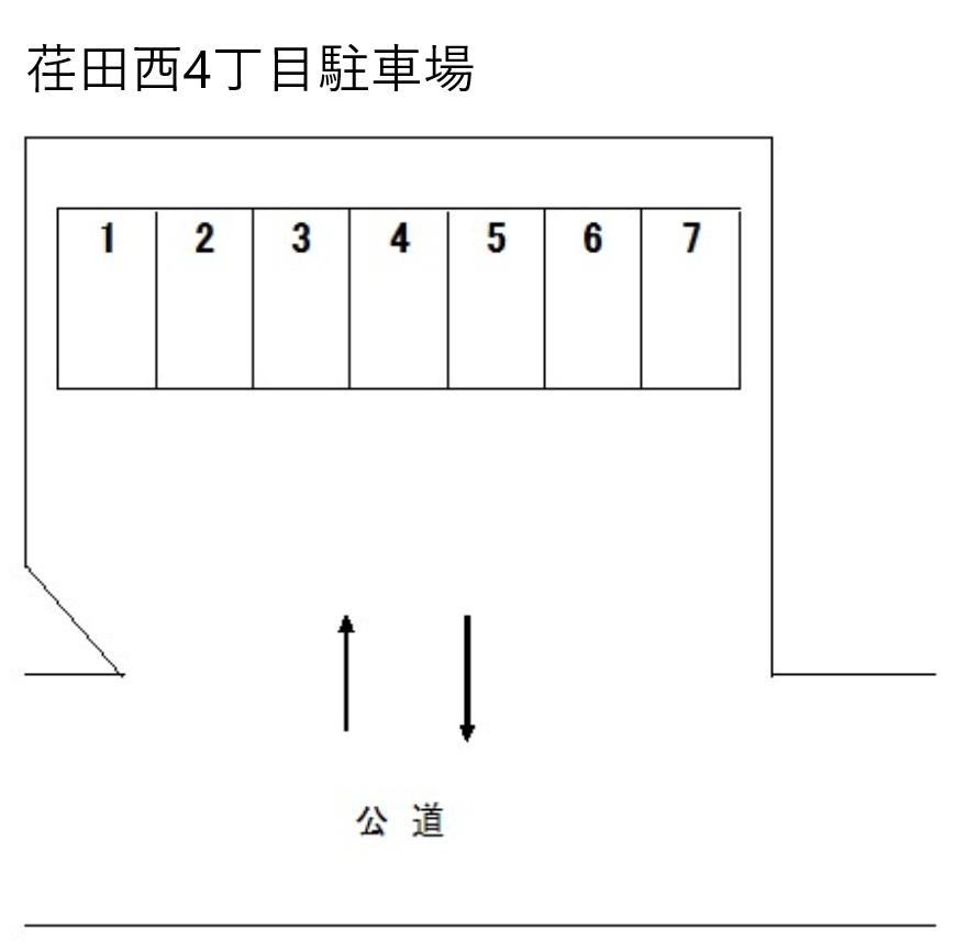荏田西4丁目駐車場の駐車配置図