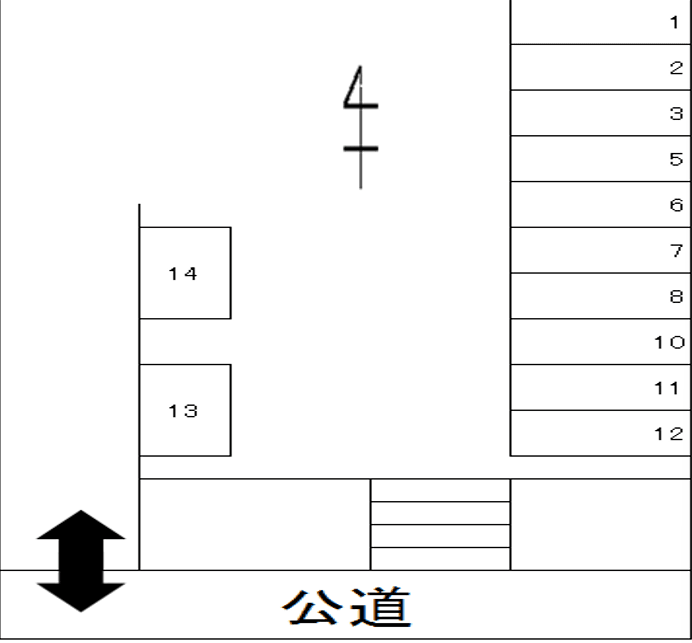 パークヒルの駐車配置図