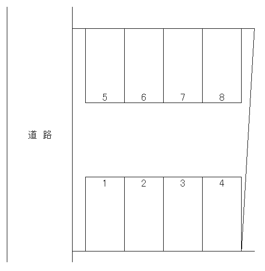 長嶺西3丁目円満駐車場の駐車配置図