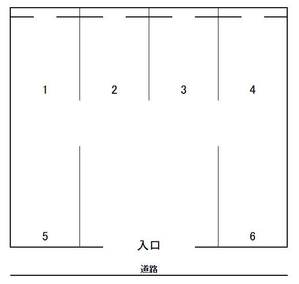 泊駐車場の駐車配置図
