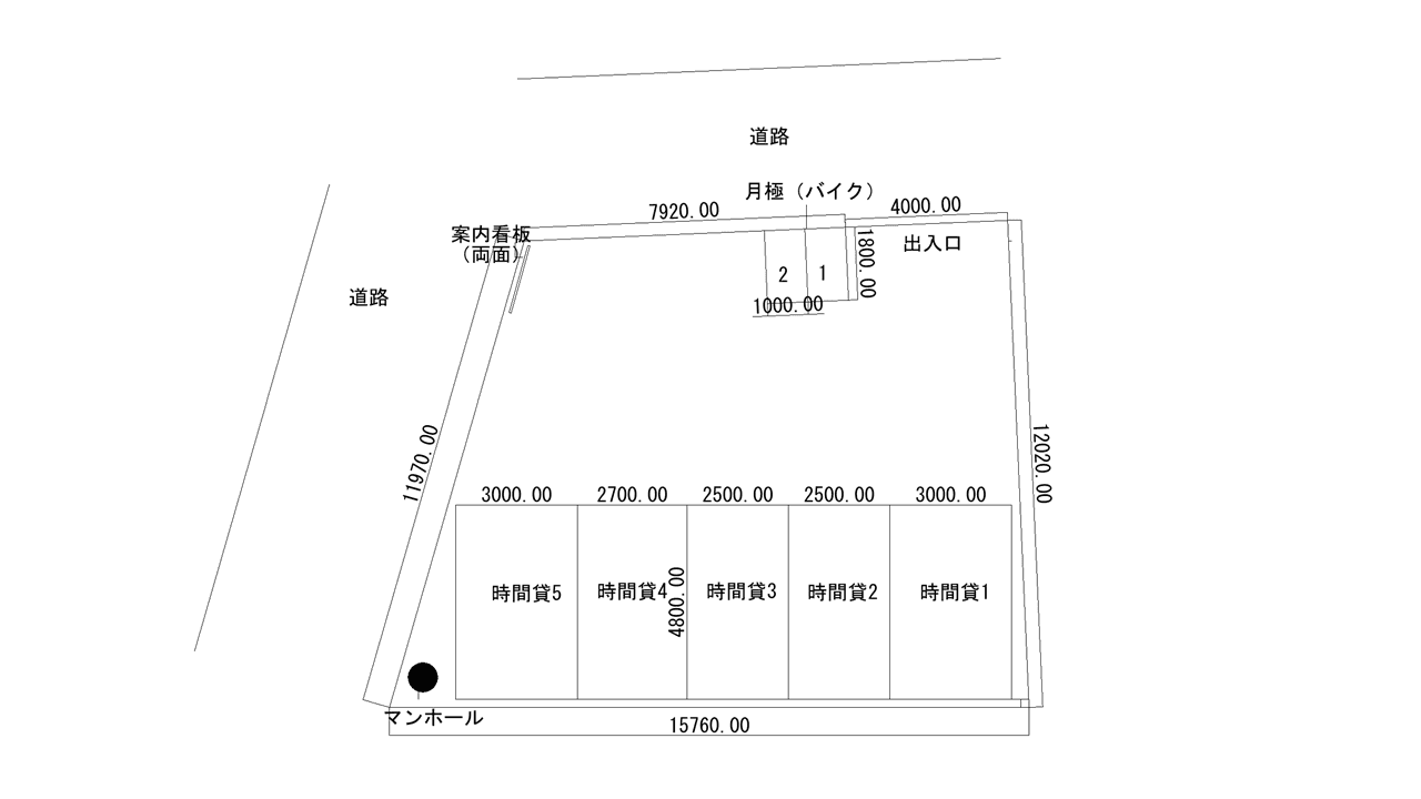 アイパーク座間ひばりが丘第3の駐車配置図