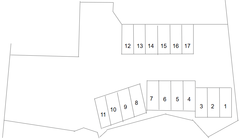伊加賀南町駐車場の駐車配置図