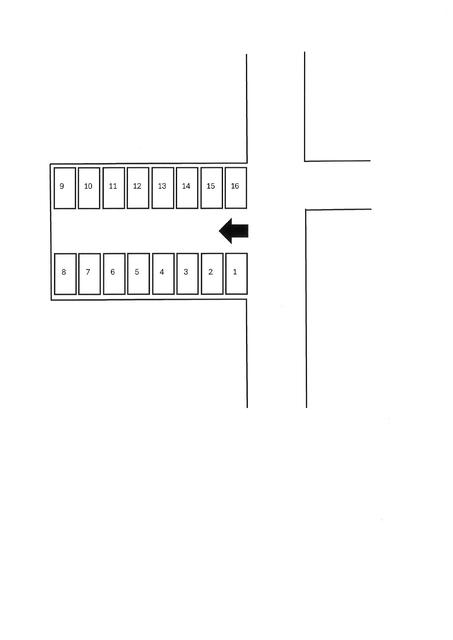 一の宮学園町駐車場の駐車配置図
