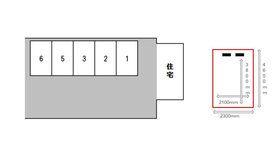 味噌蔵パーキングの駐車配置図