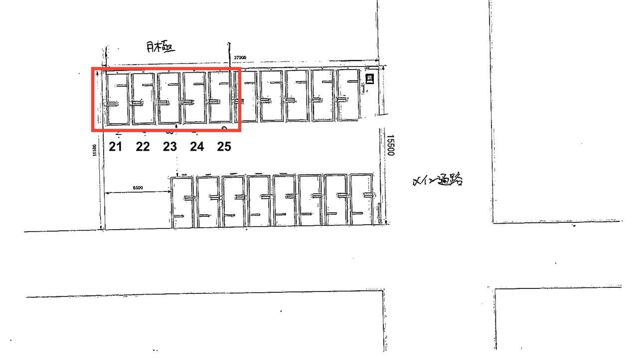 上飯田南町2丁目第1の駐車配置図