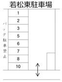 若松東駐車場の駐車場