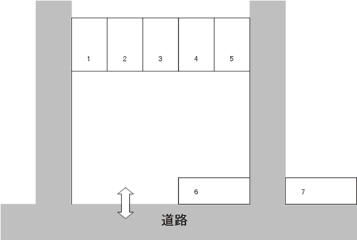 大宮町駐車場の駐車配置図