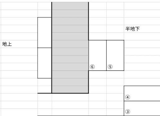 田辺マンションの駐車配置図