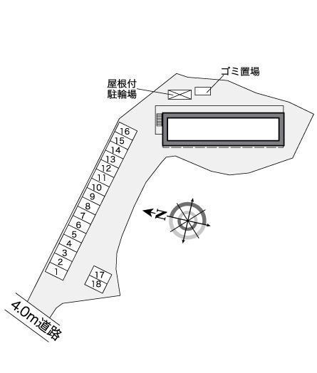 サンライズ 宮ノ上Ⅱ(37565)の駐車配置図