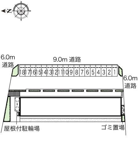 下久保(46056)の駐車配置図