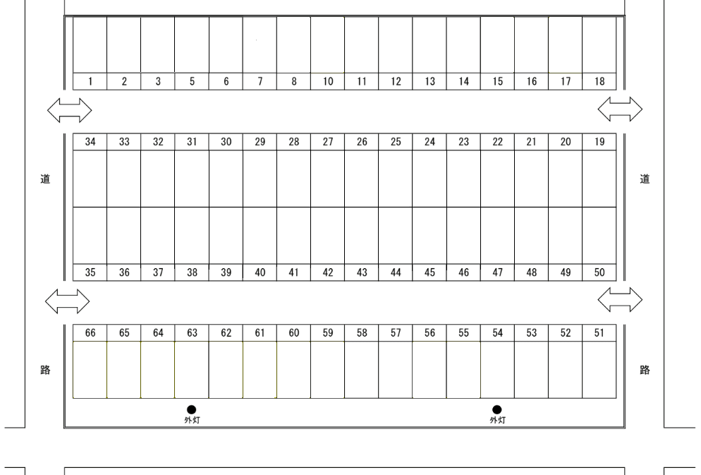TS掛尾栄町駐車場の駐車配置図