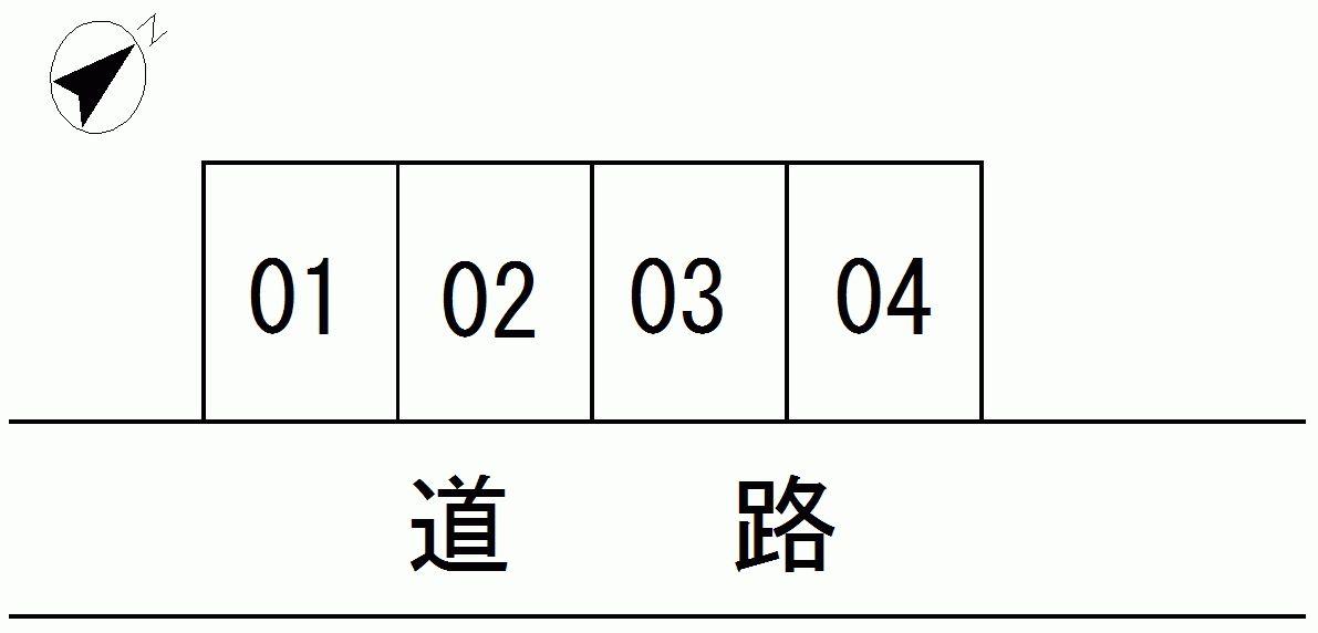 いとう駐車場の駐車配置図