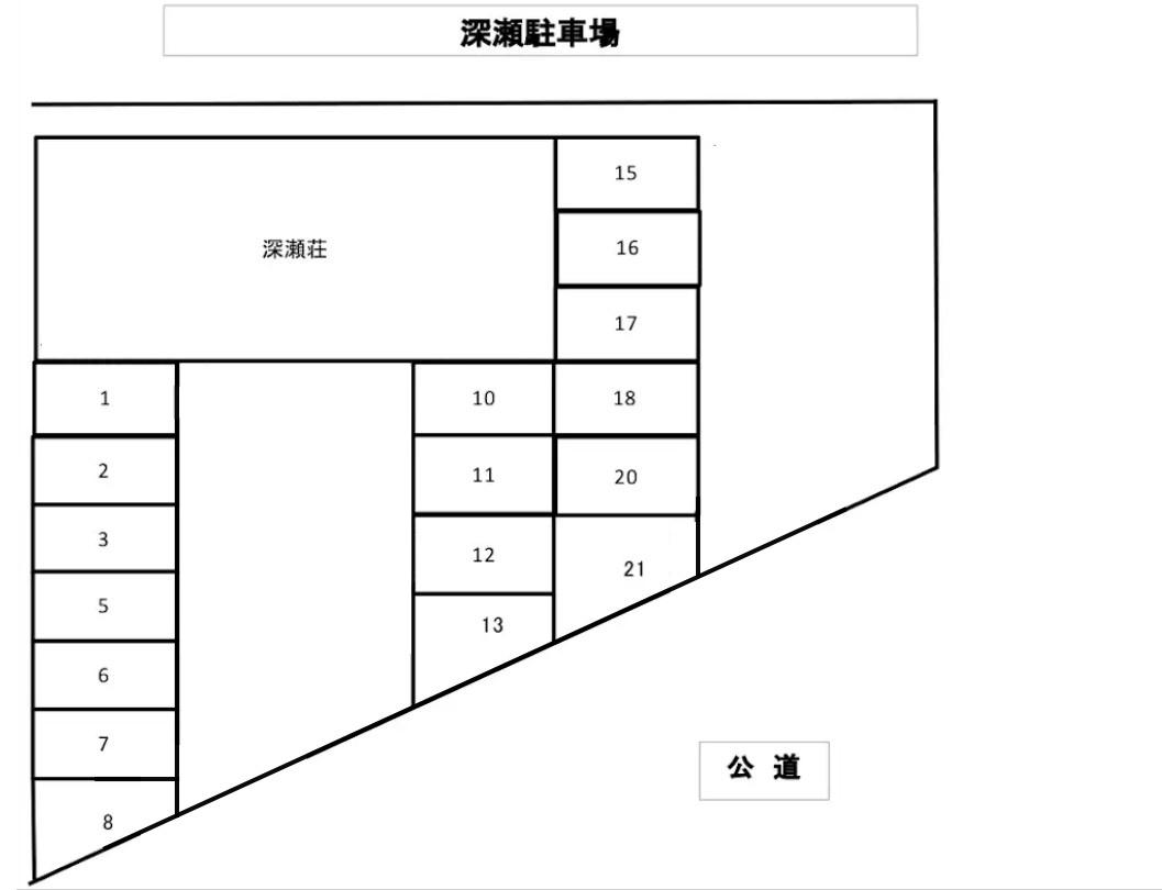 深瀬駐車場の駐車配置図