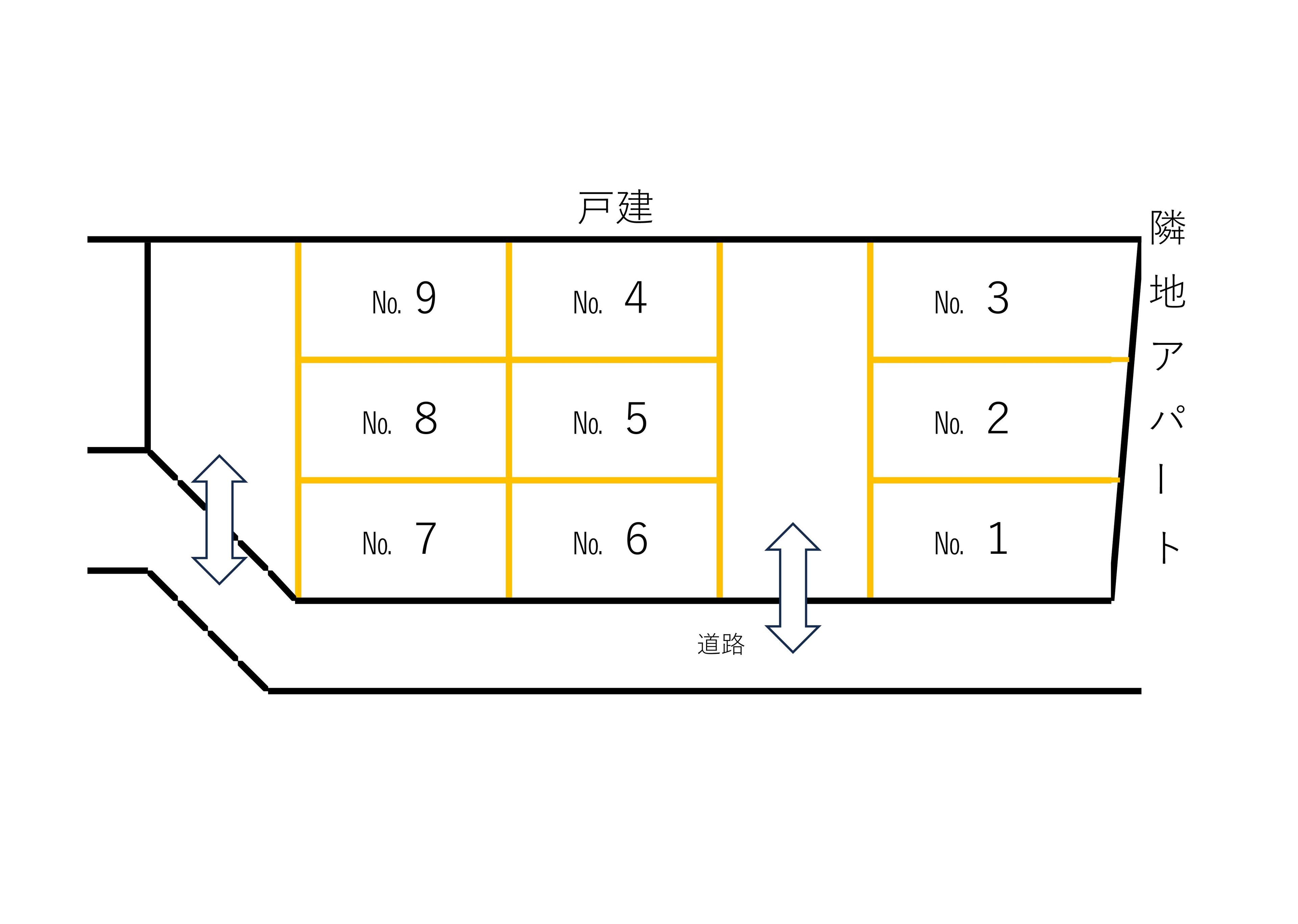 SEIBUパーキングⅡの駐車配置図