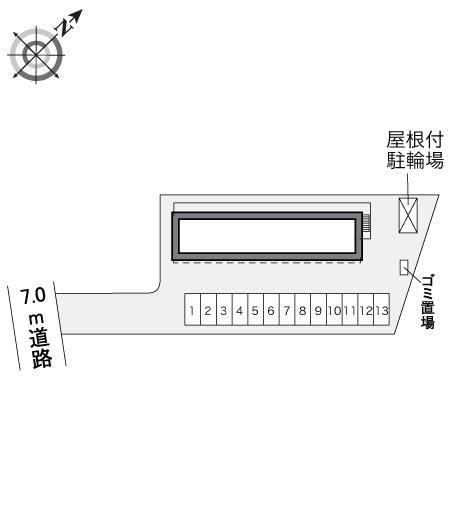 りんごの花(33852)の駐車配置図