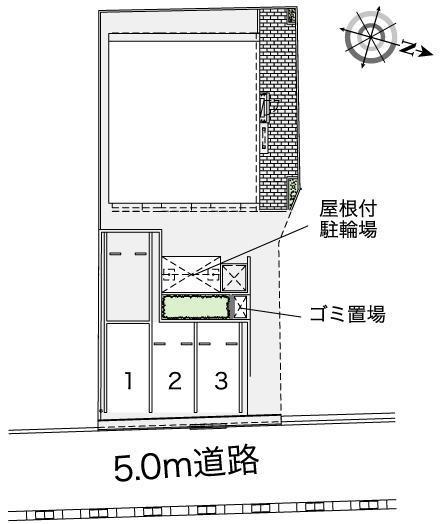 リバーサイドⅡ(43063)の駐車配置図