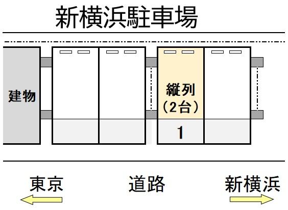 SSK新横浜駐車場の駐車配置図