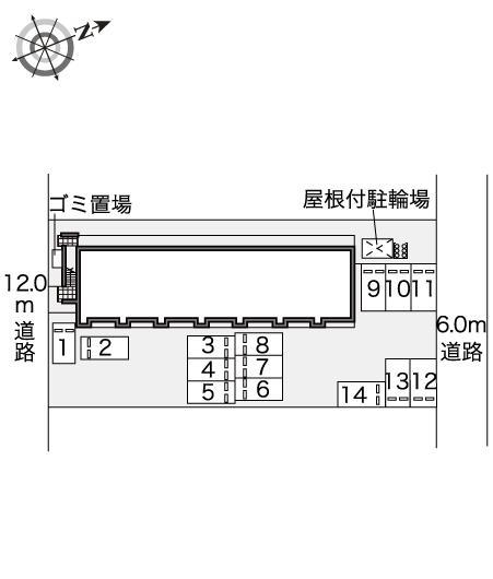 安井川(43736)の駐車配置図
