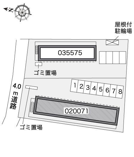 シェル壱番館(20071)の駐車配置図