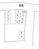 ラ・メール富田林本町A・B棟の駐車場