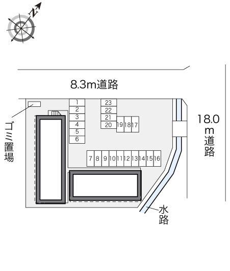 大徳館(21822)の駐車配置図