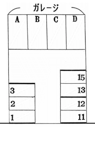 スマイルパークカーポート寺町の駐車配置図
