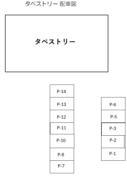 タペストリーの駐車配置図