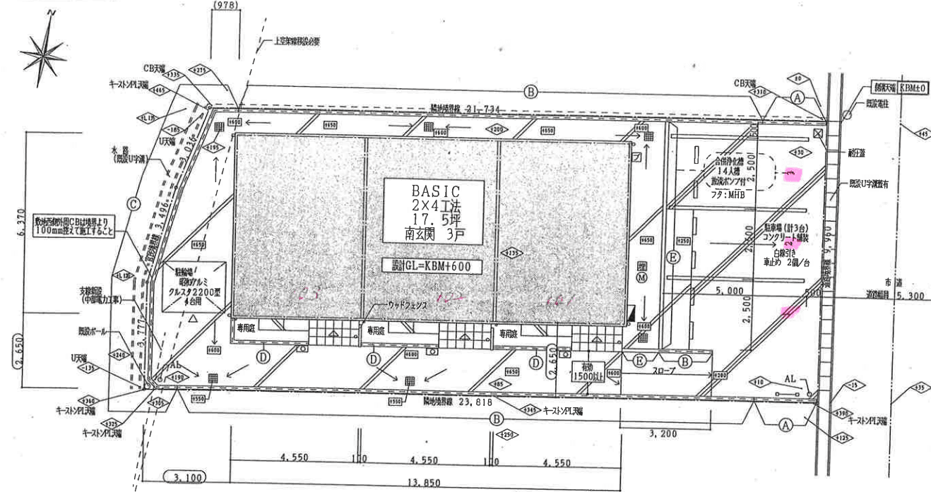 FOLIARの駐車配置図