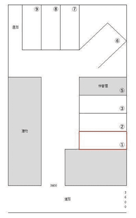 唐沢46パーキングの駐車配置図