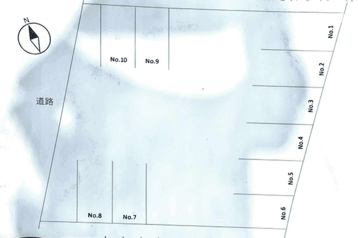 黒瀬駐車場の駐車配置図