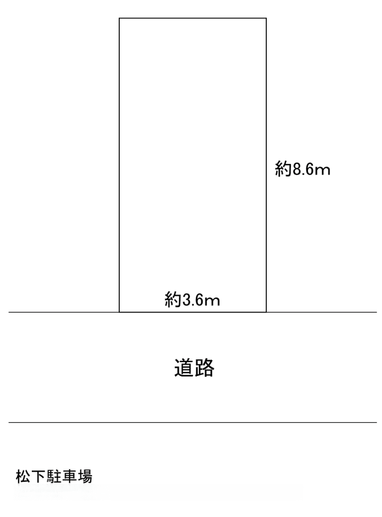 松下駐車場の駐車配置図