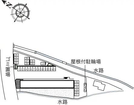 おかのごう(42384) 敷地外駐車場の駐車配置図