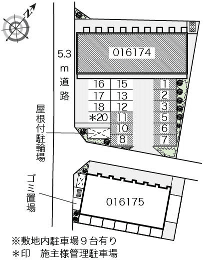 セラフⅠ(16174)の駐車配置図