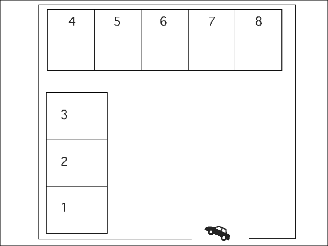 浅川台二丁目駐車場の駐車配置図