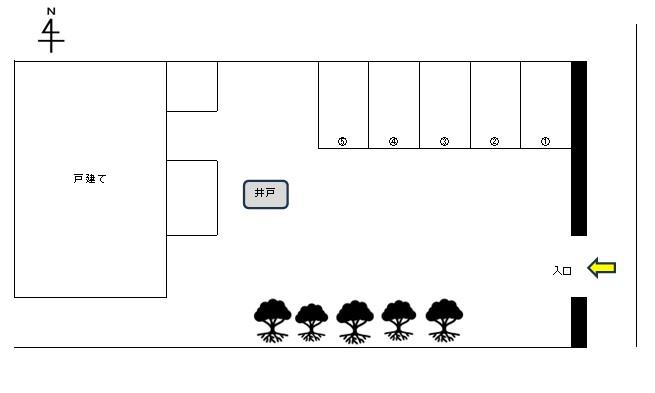木原パーキングの駐車配置図