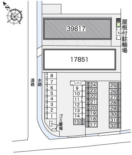 Lady GrayⅡ(39817) 敷地外駐車場の駐車配置図