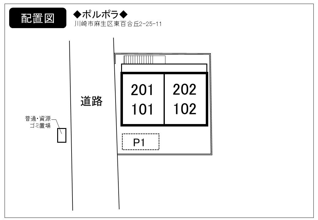 ポルポラの駐車配置図