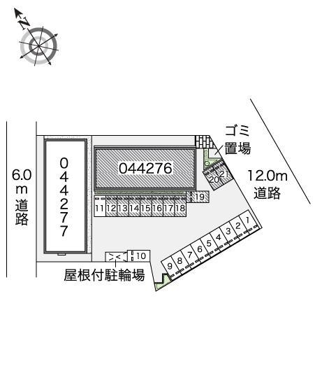ラパン美園A(44276)の駐車配置図
