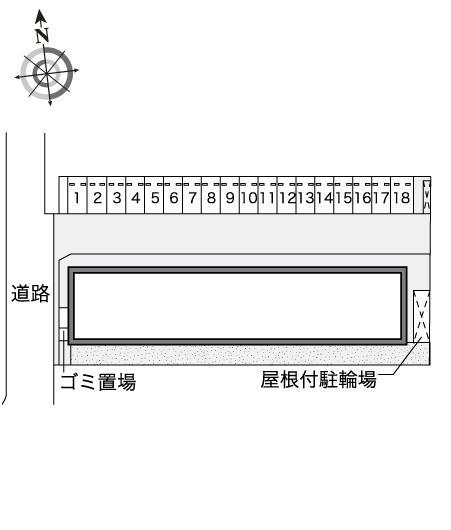 ガーデニア(42954)の駐車配置図