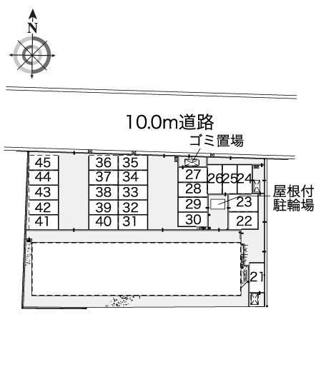 がっぽ(40496)の駐車配置図