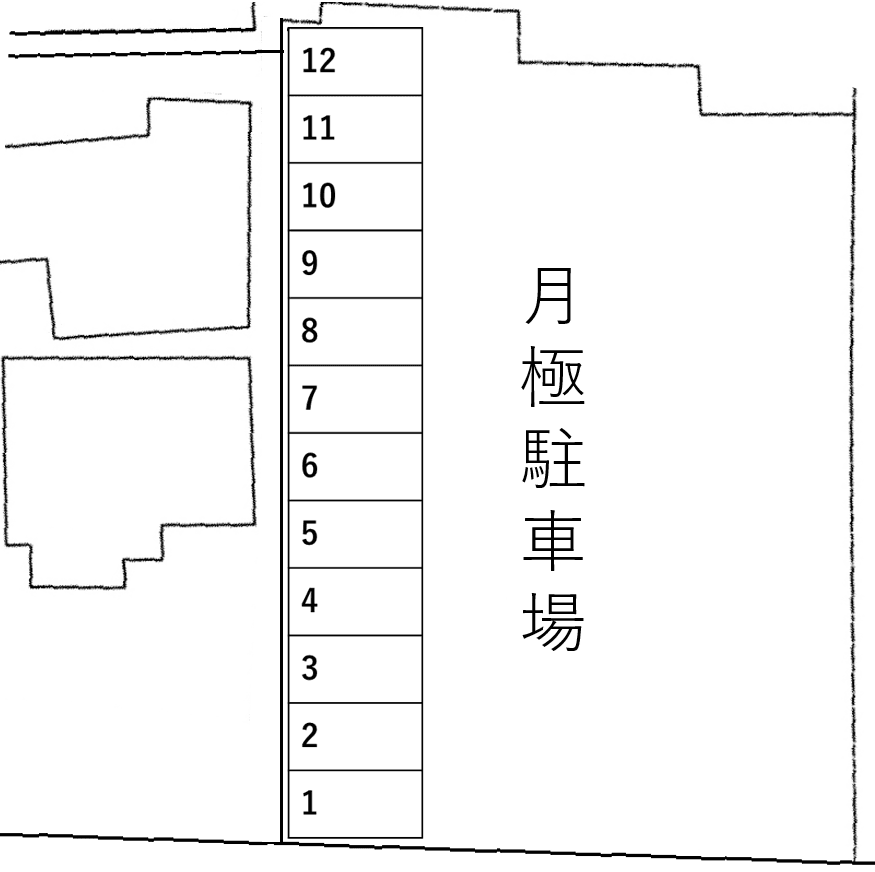 神郷1丁目駐車場の駐車配置図